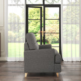 Foxton Charcoal 3 Seater Sofa from Roseland furniture