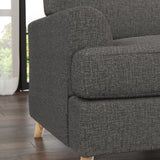 Foxton Charcoal 3 Seater Sofa from Roseland furniture