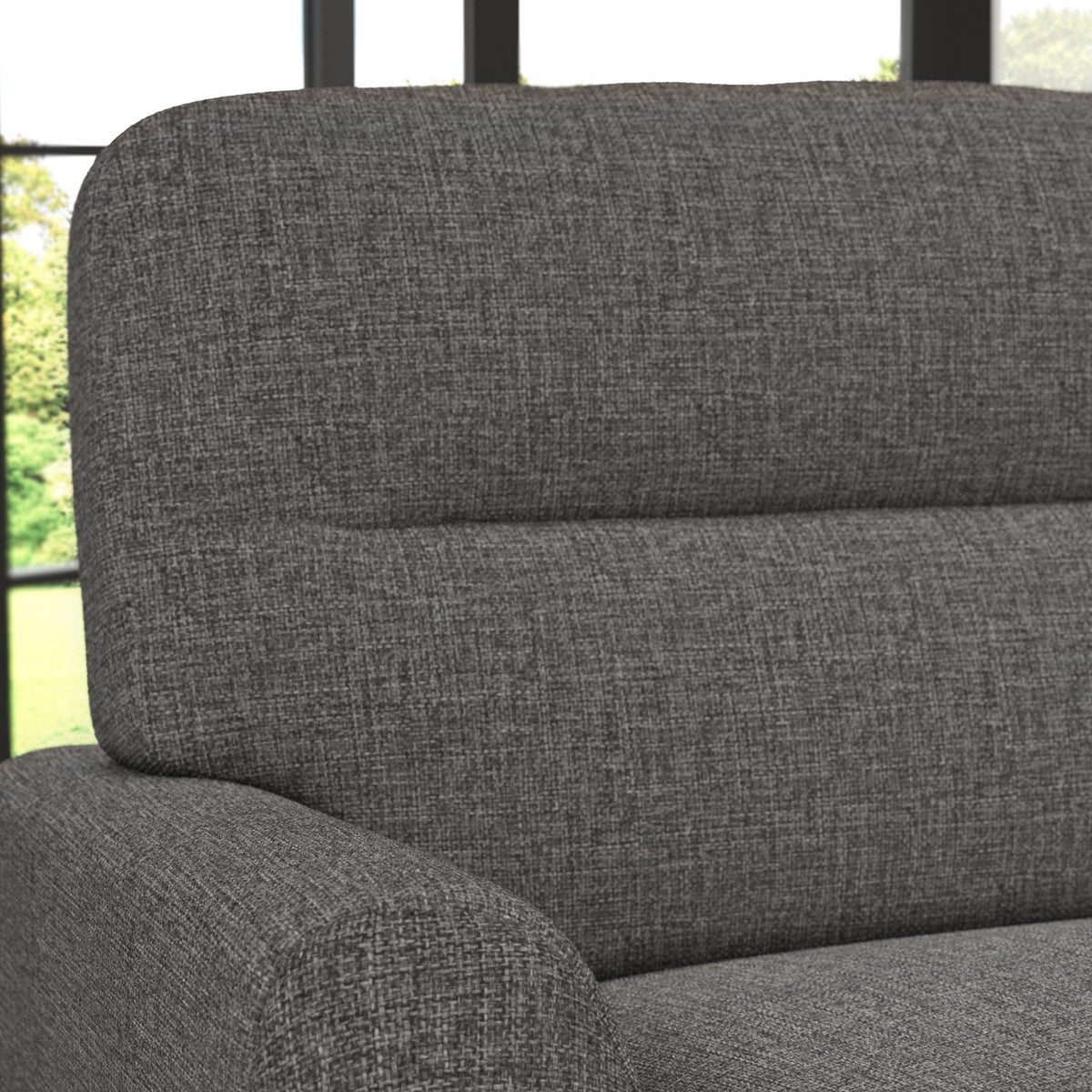 Foxton Charcoal Snuggler Armchair from Roseland furniture