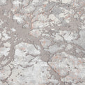 Aldrin Grey Rose Marble Effect Rug