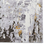 Aldrin Gold Distressed Metallic Effect Rug