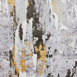 Aldrin Gold Distressed Metallic Effect Rug