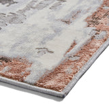 Aldrin Rose Distressed Metallic Effect Rug