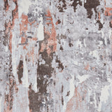 Aldrin Rose Distressed Metallic Effect Rug