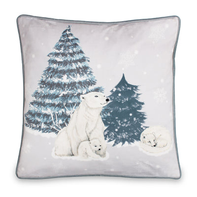 Arcticus Polar Bear 45cm Blue Cushion