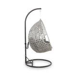 Maze Ascot Grey Outdoor Hanging Egg Chair from Roseland Furniture