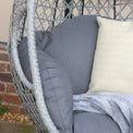 Maze Ascot Grey Double Hanging Egg Chair from Roseland Furniture