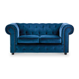 Kingswell-velvet-2-seater-sofa-indigo from Roseland Furniture