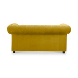 Kingswell-velvet-2-seater-sofa-turmeric from Roseland Furniture