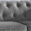 Kingswell-velvet-3-seater-sofa-grey from Roseland Furniture