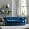 Kingswell-velvet-3-seater-sofa-indigo from Roseland Furniture