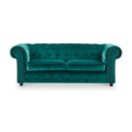 Kingswell-velvet-3-seater-sofa-teal from Roseland Furniture