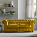 Kingswell-velvet-3-seater-sofa-turmeric from Roseland Furniture