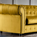 Kingswell-velvet-3-seater-sofa-turmeric from Roseland Furniture