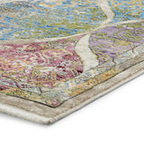 Thea Multicoloured Distressed Traditional Rug