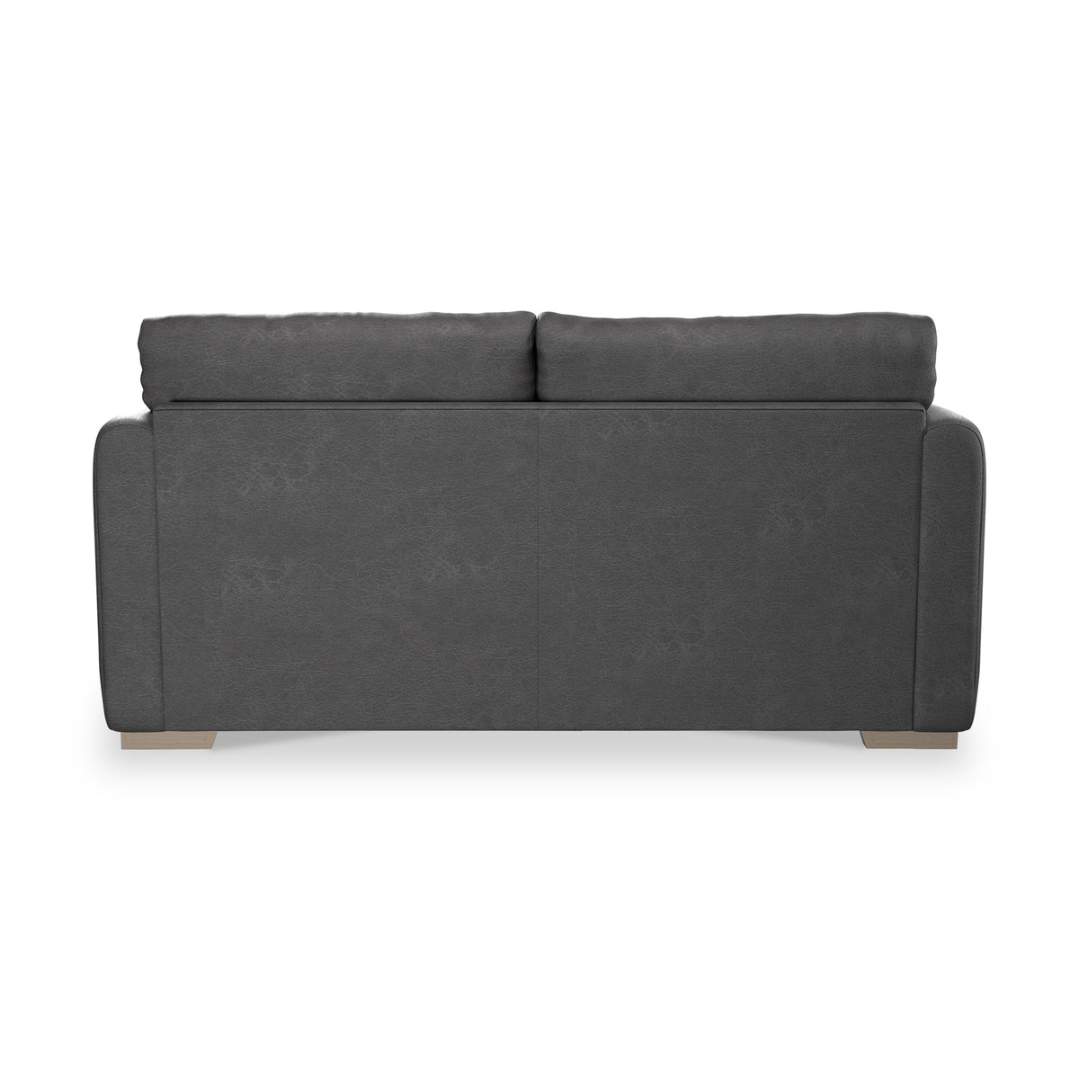 Oakley-faux-leather-3-seater-sofa-charcoal from Roseland Furniture