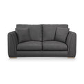 Oakley-faux-leather-3-seater-sofa-charcoal from Roseland Furniture