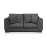 Oakley-faux-leather-3-seater-sofa-charcoal from Roseland Furniture