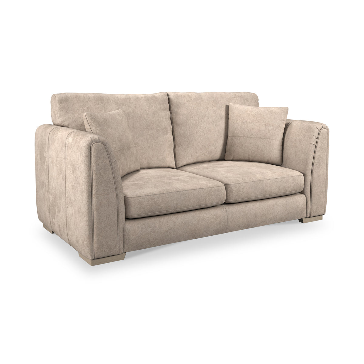 Oakley-faux-leather-3-seater-sofa-mink from Roseland Furniture