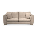 Oakley-faux-leather-3-seater-sofa-mink from Roseland Furniture