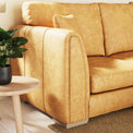 Oakley-faux-leather-3-seater-sofa-tan from Roseland Furniture