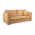 Oakley-faux-leather-3-seater-sofa-tan from Roseland Furniture