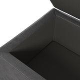 Oakley-faux-leather-storage-footstool-charcoal from Roseland Furniture