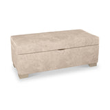 Oakley-faux-leather-storage-footstool-mink from Roseland Furniture