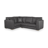 Oakley-faux-leather-lh-corner-sofa-charcoal from Roseland Furniture