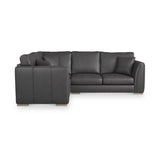 Oakley-faux-leather-lh-corner-sofa-charcoal from Roseland Furniture