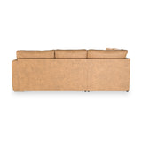 Oakley-faux-leather-lh-corner-sofa-tan from Roseland Furniture