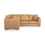 Oakley-faux-leather-lh-corner-sofa-tan from Roseland Furniture