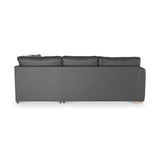 Oakley-faux-leather-rh-corner-sofa-charcoal from Roseland Furniture