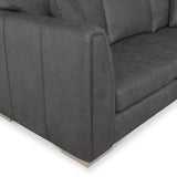 Oakley-faux-leather-rh-corner-sofa-charcoal from Roseland Furniture