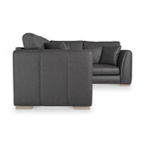 Oakley-faux-leather-rh-corner-sofa-charcoal from Roseland Furniture