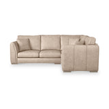 Oakley-faux-leather-rh-corner-sofa-mink from Roseland Furniture