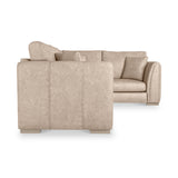 Oakley-faux-leather-rh-corner-sofa-mink from Roseland Furniture