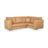 Oakley-faux-leather-rh-corner-sofa-tan from Roseland Furniture