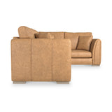 Oakley-faux-leather-rh-corner-sofa-tan from Roseland Furniture