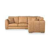 Oakley-faux-leather-rh-corner-sofa-tan from Roseland Furniture