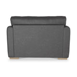 Oakley-faux-leather-snuggler-charcoal from Roseland Furniture