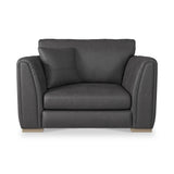 Oakley-faux-leather-snuggler-charcoal from Roseland Furniture