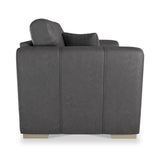 Oakley-faux-leather-snuggler-charcoal from Roseland Furniture