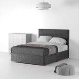 Farrow-Bar-48HB-Divan-Linen-Look-SD-SK-2-Drawers-Linen-Charcoal from Roseland Furniture