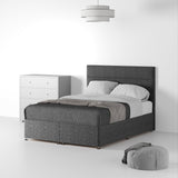 RFBAFH-SK-NS-SC---Farrow-Bar-48HB-Divan-Linen-Look-SK-No-Storage-Linen-Charcoal---Life1 from Roseland Furniture