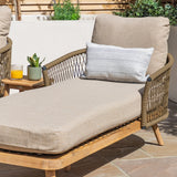 Bali Double Sunlounger Set & Side Table