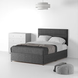 Farrow-Bar-26HB-Divan-Linen-Look-SD-SK-No-Storage-Linen-Charcoal Life1 from Roseland Furniture