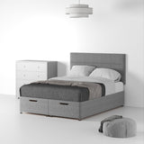 RFBAS-D-OT-SS---Farrow-Bar-26HB-Ottoman-Linen-Look-SD-K-Linen-Silver---Life2 from Roseland Furniture