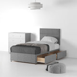 RFBAS-S-2D-SS---Farrow-Bar-26HB-Divan-Linen-Look-SS-S-2-Drawers-Linen-Silver---Life2 from Roseland Furniture
