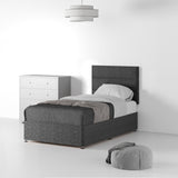 Farrow-Bar-26HB-Divan-Linen-Look-SS-S-No-Storage-Linen-Charcoal Life1 from Roseland Furniture